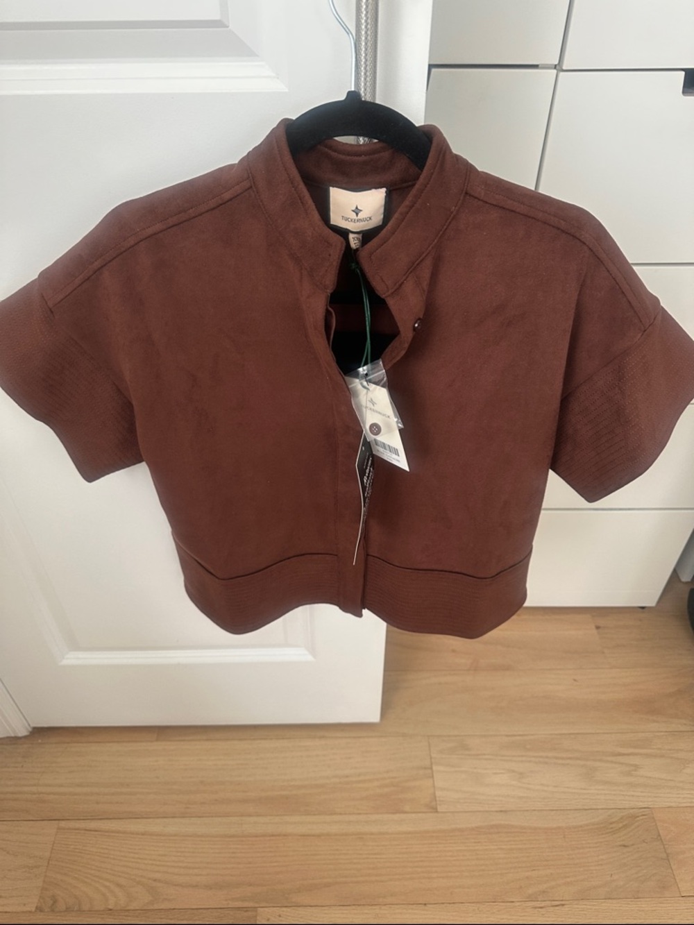 Brand new Tuckernuck  suede button front top in Brown